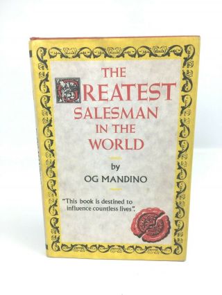 Mandino,  Og " The Greatest Salesman In The World " First Edition,  Hardcover,  Vg