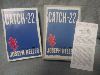 Catch 22 Book By Joseph Heller First Edition Library 1st
