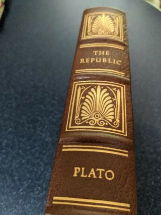 Easton Press Plato The Republic Fine Leather Binding 100 Greatest Books