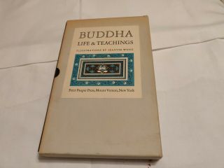 Buddha: His Life And Teachings Illustrated Wong [peter Pauper Press] Slipcase