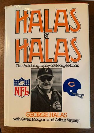 Halas By Halas By George Halas/1st Ed/hcdj/biography/sports/football
