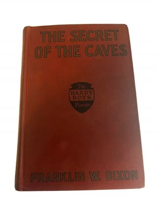 1929 Hardy Boys The Secret Of The Caves Red Board 1st Edition Franklin W.  Dixon