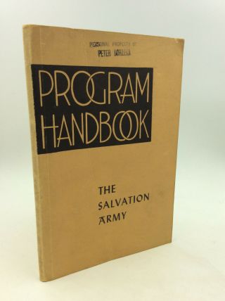 Program Handbook Of The Salvation Army: Uso - Military Ministry - Christian