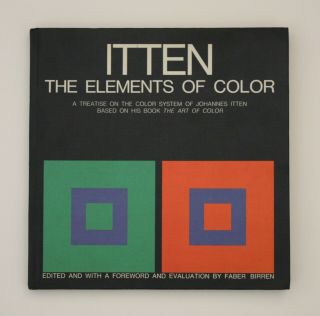 1970 Johannes Itten The Elements Of Color Art Book Bauhaus German Josef Albers