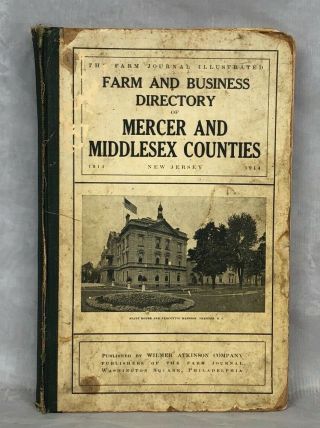Farm Business Directory Mercer Middlesex Counties Nj Vintage Advertising 1914