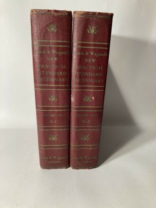 Funk And Wagnalls Practical Standard Dictionary Volumes 1 & 2 Vintage 1946