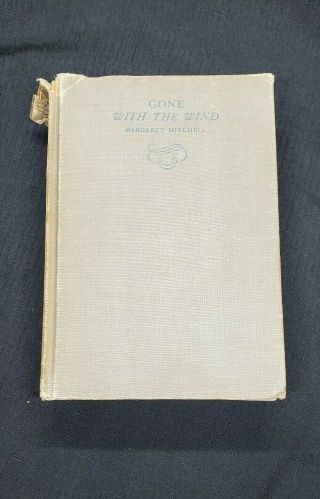 Collectible 1937 " Gone With The Wind " Hardcover Book By Margaret Mitchell
