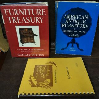 American Treasury/american Antique Furniture/antique Oak Furniture (3 Books)