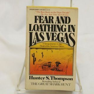 Fear And Loathing In Las Vegas Pb Hunter Thompson 1971 Bohemian Modern Classic