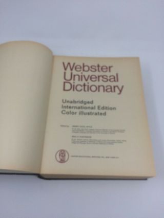 Webster ' s 1970 Twentieth Century Unabridged Dictionary Book Vintage 2