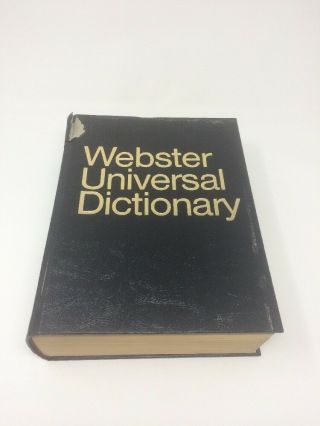 Webster ' s 1970 Twentieth Century Unabridged Dictionary Book Vintage 3