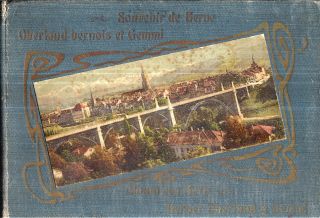 Rare 1890s Switzerland With Fine Color Prints Berne Thoune Frutigen Gemmi First