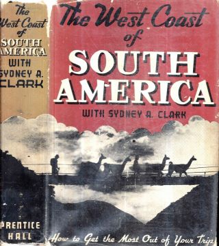 1941 West Coast South America Illustrated With Dj Peru Chile Colombia Argentina
