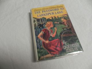 The Password To Larkspur Lane 1933 Hc In Dj Brodart Nancy Drew Book