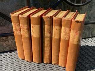 Antique 1827 - 7 Of 8 Vols.  Leather Bound Books The Spectator Addison & Steele