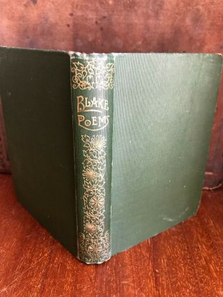 Victorian book,  The Poems / Prose writings of William Blake C1899 Joseph Skipsey 2