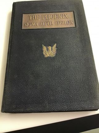 The Phoenix Of Sigma Alpha Epsilon 1947 Fraternity Pledge Book,  Look At Pictures