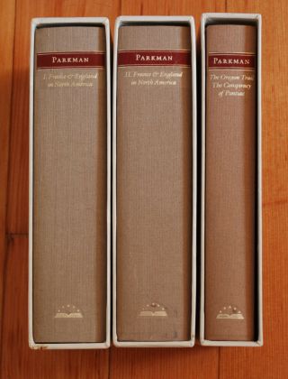 Library Of America,  Francis Parkman,  U.  S.  History,  3 Vols.  1st Ed/printing
