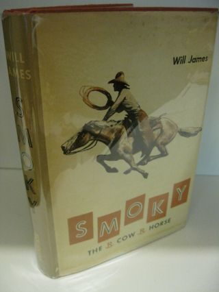 Smoky The Cow Horse By Will James 1954 Scribners Later Printing Very Good - /good