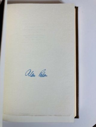Franklin Library Signed 60 Limited Edition - CRY,  THE BELOVED COUNTRY Alan Paton 3