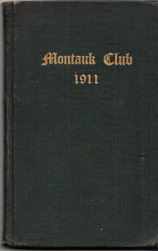 1911 Montauk Club York City Borough Of Brooklyn H/c Membership Book