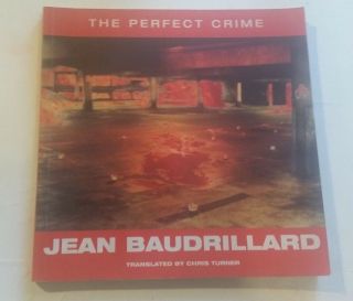 The Perfect Crime Jean Baudrillard Paperback 1996 English Book 1st Ed Oversized