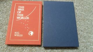 The War Of The Worlds - H.  G.  Wells.  Heritage Press Hardcover W Slip Case