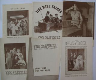 Broadway Programs Playbills Theater Actors Oklahoma Native Son Barrymore Lyceum 3
