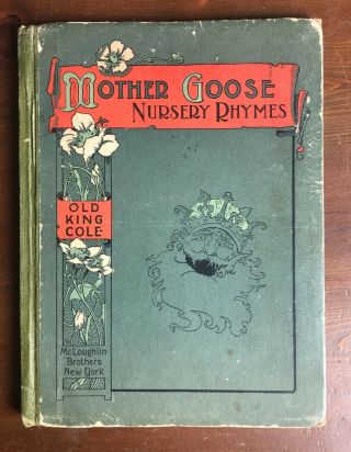 Antique Mother Goose Nursery Rhymes Children 