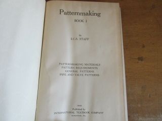 Old PATTERN - MAKING Book Set METAL - WORK MOLDING CASTING TOOLS ENGINEERING DESIGNS 2