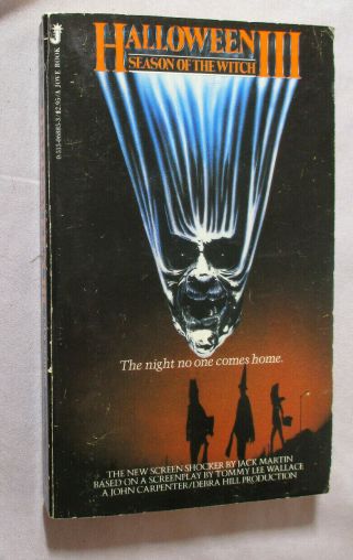 1982 1st Print Movie Paperback Halloween Iii Season Of The Witch John Carpenter