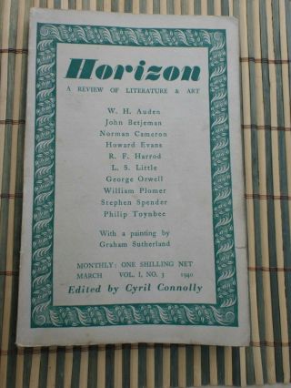 Horizon.  Review Of Literature And Art,  Vol 1,  No 3 March 1940