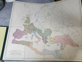 Benjamin Wills Newton Canvas Map Of The Ten Kingdoms Of The Roman Empire