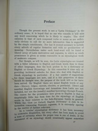1931 A CONCISE ETYMOLOGICAL DICTIONARY OF LATIN BY TUCKER ETYMOLOGY PHONETICS ^ 3