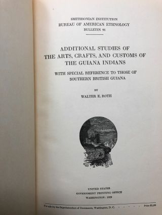 Walter E Roth / Additional Studies of the Arts Crafts and Customs of the Guiana 2