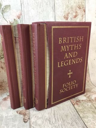 British Myths & Legends Folio Society 3 Vol Box Set History & Romance Heroes