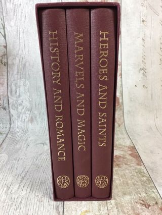 British Myths & Legends Folio Society 3 Vol Box Set History & Romance Heroes 2