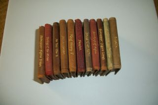 Knickerbocker Leather & Novelty Co.  Set Of 11 Shakespeare Mini Books