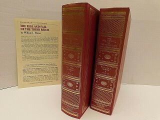 The Rise And Fall Of The Third Reich Vol 1 & 2 By William L.  Shirer Nazi Germany