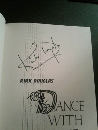 Kirk Douglas Flat Signed Dance With The Devil 1st 1990