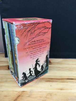 C.  S.  LEWIS.  THE COMPLETE CHRONICLES OF NARNIA.  Puffin Books Boxed Set (1970 ' s). 3