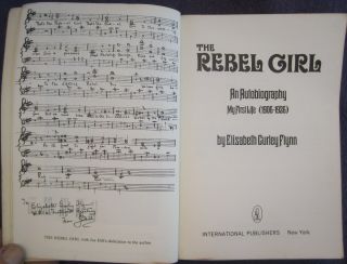 The Rebel Girl An Autobiography 1906 - 1926 Elizabeth Gurley Flynn 1973 1st ed 3