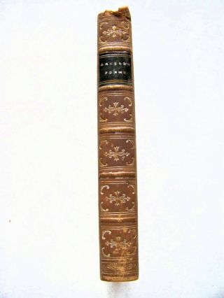 1857 U.  K.  Edition Poems By Matthew Arnold W/full Leather Binding