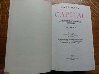Karl Marx CAPITAL 1977 Volumes 1 & 2 Political Economy Edited by F.  Engels 3