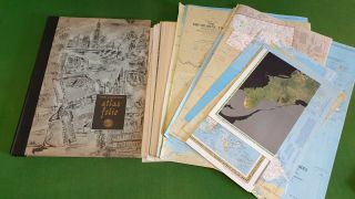 The National Geographic Society Atlas Folio With 66 Loose Maps