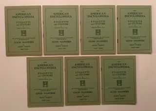American Encyclopedia Of Etiquette And Culture 7 - Booklets