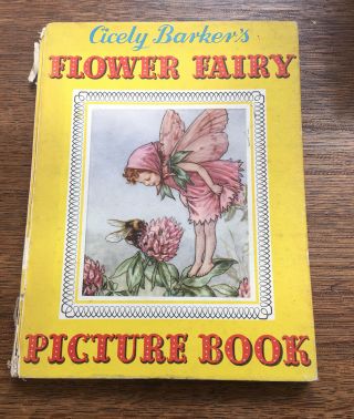 Cicely Mary Barker Vintage 50s Flower Fairy Picture Book 40 Large Illustrations