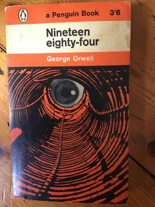 1984 Nineteen Eighty Four George Orwell Vintage Penguin 972 Rare Dystopian Cover