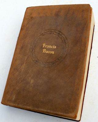 Vintage Leather–essays And Ancient Fables Of Francis Bacon–1932 Walter J.  Black