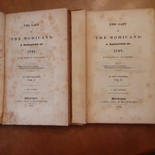 1836 Edition Of The Last Of The Mohigans Vol I & Ii Complete